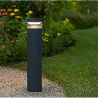 Ideal Lux Led pylväsvalaisin Boeing, Alumiini/harmaa/sinkki, Metalli