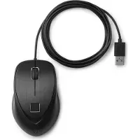 HP USB Fingerprint Mouse -langallinen hiiri, musta
