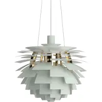 Louis Poulsen PH Artichoke -kattolamppu Ø48 cm Dusty green-brass metallised