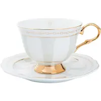 Hilke Collection Strisce Tortora kuppi ja lautanen 22 cl