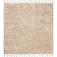 Ferm Living Amass long pile -matto 140 x 140 cm Off-white