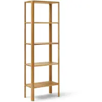 Form & Refine Leaf hylly 5 hyllytasoa 55x162 cm Tammi