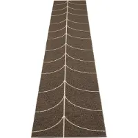 Pappelina , Kudottu Matto Leif Dark Brown 70x360 cm