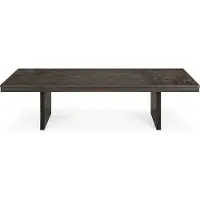 Ethnicraft Grooves Sohvapöytä 65x135 Cm - Sohvapöydät Tiikki Musta - 12257