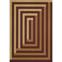 Layered Teklan Labyrinth matto 180x270 Cm Hiekanvärinen / Mulberry - Kuviolliset matot Villa Sand - TKLAMB180270