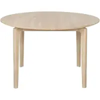 Haslev Ida 02 Pöytä Ø120 Cm - Ruokapöydät & Baaripöydät Valkoöljytty Tammi Valkoinen - IDA02EGOH00EGOH7402