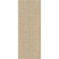 Layered Basket Weave Sisal Matto 75x240 Cm Luonnollinen - Sileäksi kudotut matot Sisali Natural - PLSINA75240