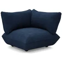 Fatboy , sumo sohvan kulmaosa oikealla cord recycled deep blue