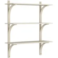 Swedese Levi Seinähylly 90 Cm Medium Alumiini / - Seinähyllyt Tammi Naturlack - 20924|A380