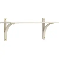Swedese Levi hylly 1 hyllytaso Valkopigmentoitua saarnia messinki, 90 cm