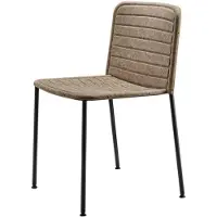 Please wait to be seated Flax Stacker Ruokapöydän Tuoli - Tuolit Teräs Beige - 1002500