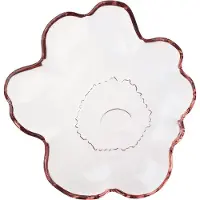 Marimekko Unikko lautanen 13 cm, vaaleanpunainen lasi