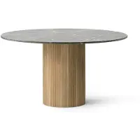 Vipp 494 Cabin Pöytä Ø130 Cm Harmaa / Vaalea Tammi - Ruokapöydät & Baaripöydät Marmori Light Oak - 49410