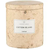 Blomus Scented Travertine Candle - 9 Cm, Ø 8 Cm - Frabli - Travertine - Beige - L 80CM
