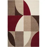 Decotique Window matto 300x400 Cm Burgundinpunainen - Kuviolliset matot Villa Burgundy - WINEREDWIND300X400