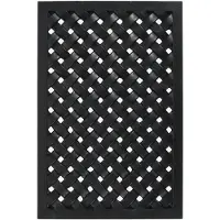 House Doctor Door Mat, Hdbraid, Black - Black - 60X 40X 1.7CM