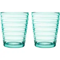 Iittala Aino Aalto juomalasi 2 kpl 22 cl water green