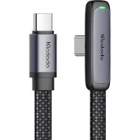 Mcdodo USB-C-KAAPELI KULMAINEN PIKALATAUS USB TYPE C 3A 65W MUSTA 1M