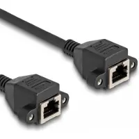 DeLOCK 80202, 5 m, S/FTP (S-STP), RJ-50, RJ-50, Musta
