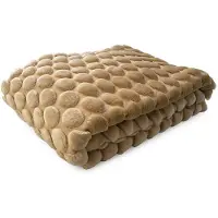 Ceannis Egg Throw 130X170Cm - Beige - 130X170CM