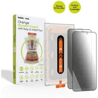 Mobile Origin Privacy Screen Guard iPhone 15 Pro Max with easy applicator - 2 pack