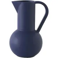 Raawii Strøm Kannu 1.5 L - Vesikarahvit & Vesikannut Kivitavara Sininen - R6001