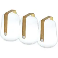 Fermob Balad Valaisin H12 3kpl - Pöytävalaisimet Alumiini Bamboo - 365100