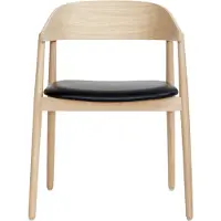 Andersen Ac2 Lepotuoli White Pigmented Oak/ - Tuolit Nahka Musta - 2-80502130600L1000-A