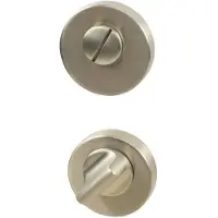 Beslag Design Wc Lukko Euro Standard Stainless Look - Nupit ja ovenkahvat Alumiini Teräksenharmaa - 751113-41E
