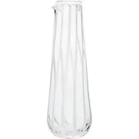 Broste Copenhagen Stripe kannellinen karahvi 0,8 l Clear-white stripes