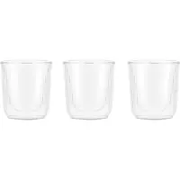 Bodum Douro kaksiseinäinen sake-lasi 6 cl 3-pakkaus Kirkas-bambu