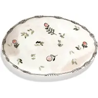Serax Marni Midnight Flowers Oval Plate °2 S Mirtillo Nude - Multi/patterned - 22 CM