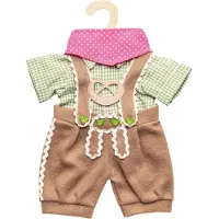 Heless Doll clothes Lederhosen with shirt and scarf 35-45 cm