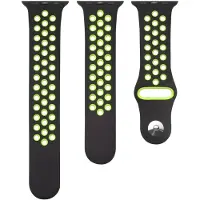 Triacle Sport ranneke Apple Watch 42/44/45/49 mm musta/vihreä