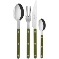 Sabre Bistrot Ruokailuvälinesarja 24 Kappaletta Green Fern - Ruokailuvälinesarjat Ruostumaton Teräs Fern Green - 2346-024-1249