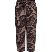 ONLY Carmakoma Carvilma Culotte Pant Aop - Brown - 46