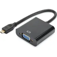 Digitus DA-70460, HDMI-tyyppi D (mikro), VGA (D-Sub), 1920 x 1080 pikseliä, 1080p, Musta, Kiina