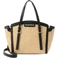 Valentino for woman. VBS9R904 Shopper bag beige, black (OSFA), Casual, Polyurethane