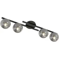 Emibig Kattovalaisin Kairo LIGHTING, himmennettävä, Musta, Olohuone/ruokailutila, Metalli, Moderni