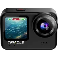 Triacle 7007BK 4K/60 fps duo LCD actionkamera, musta
