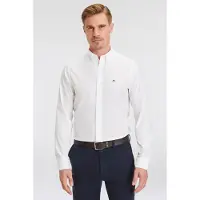 Gant Slim Classic Poplin Shirt - White - XXXXL