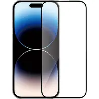 Dacota Platinum iPhone 16 Plus/15 Plus/14 Pro Max Tiger Glass 3D näytön suojalasi, musta