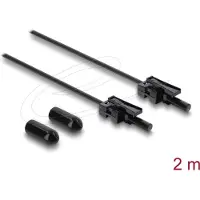 DeLOCK 91037, Musta, Harmaa, Monitila, 2 m, 1 kpl
