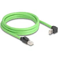 DeLOCK 80893, 2 m, Cat6a, SF/UTP (S-FTP), RJ-45, RJ-45, Vihreä