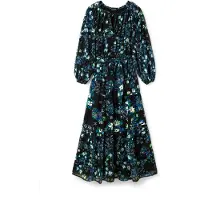 Desigual Mekko 'RHODE ISLAND' sininen / vihreä / musta / offwhite