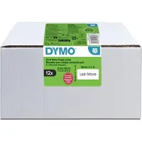 Dymo Authentic LabelWriter Small Name Badge Labels | 41 mm x 89 mm | Self-Adhesive | 12 Rolls of 300 Easy-Peel Labels (3.600 Count) | for LabelWriter Label Makers | Made in Europe