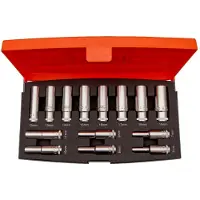 Bahco pitkähylsysarja S1214L, 3/8", 6–19 mm, 6-kulma, 14 osaa