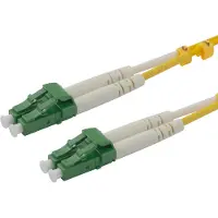 Deltaco – OS2 Fiber cable, LC - LC, duplex, APC/APC, 1,5m (LCLC-15-DAA)
