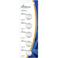 MediaRange MRBAT130, Kertakäyttöinen akku, CR1620, Litium, 3 V, 5 kpl, Nappi/kolikko