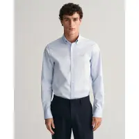 Gant Slim Classic Poplin Shirt - Blue - XXXL